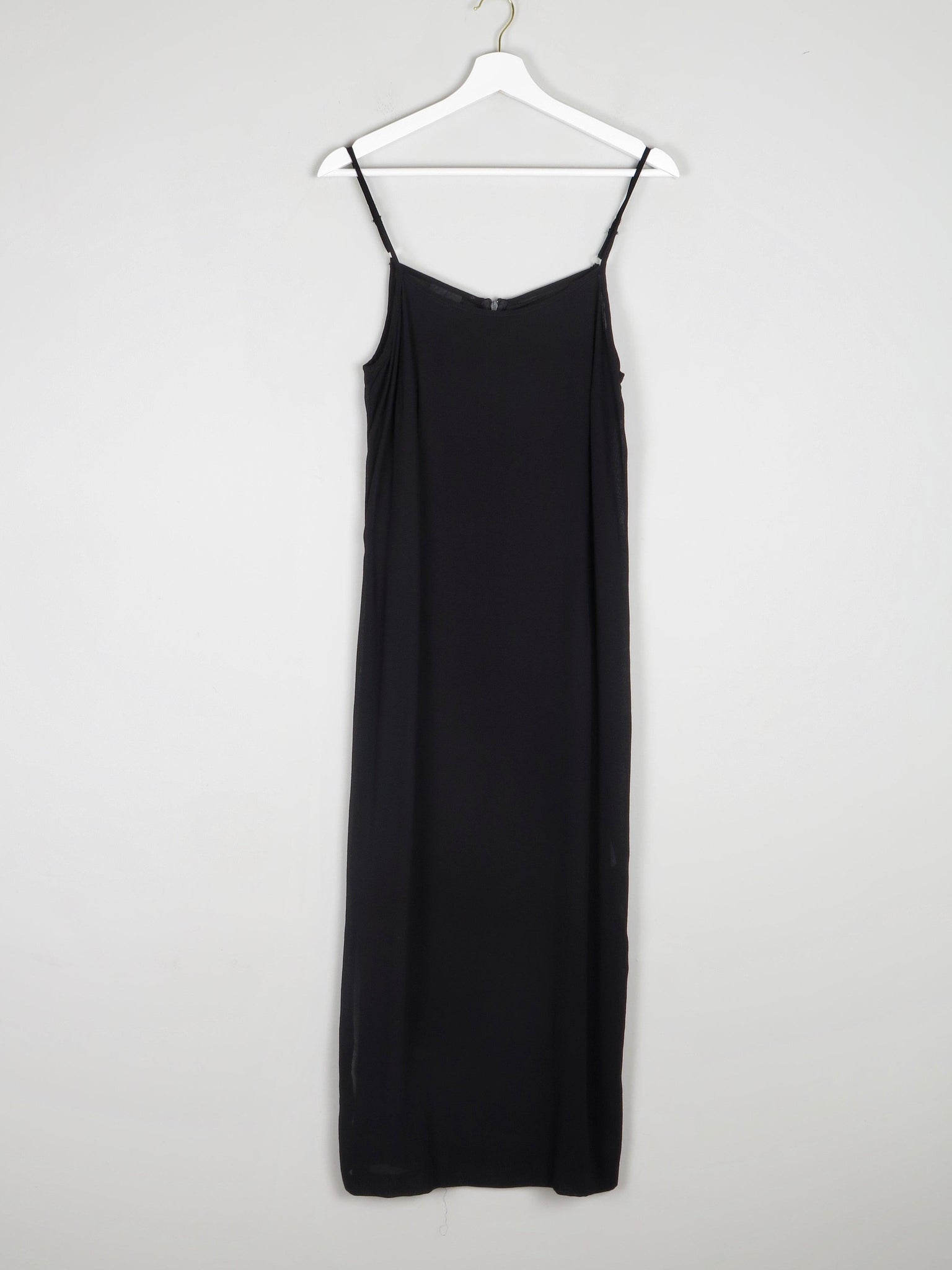 Black Vintage 90s Long Camisole Dress M - The Harlequin
