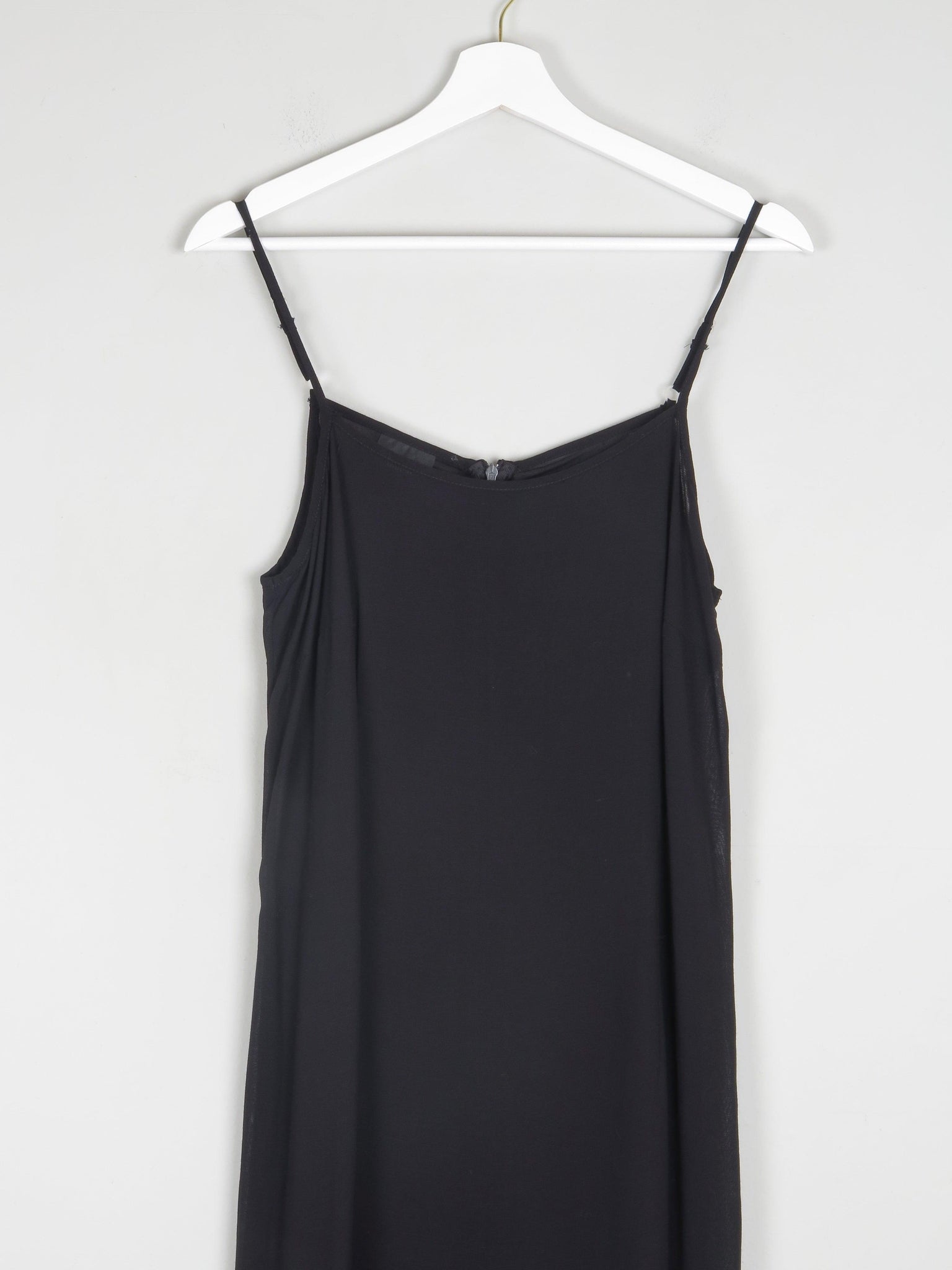 Black Vintage 90s Long Camisole Dress M - The Harlequin