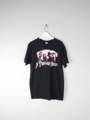 Black Vintage Rock T-shirt 'A Thousand Horses' L - The Harlequin