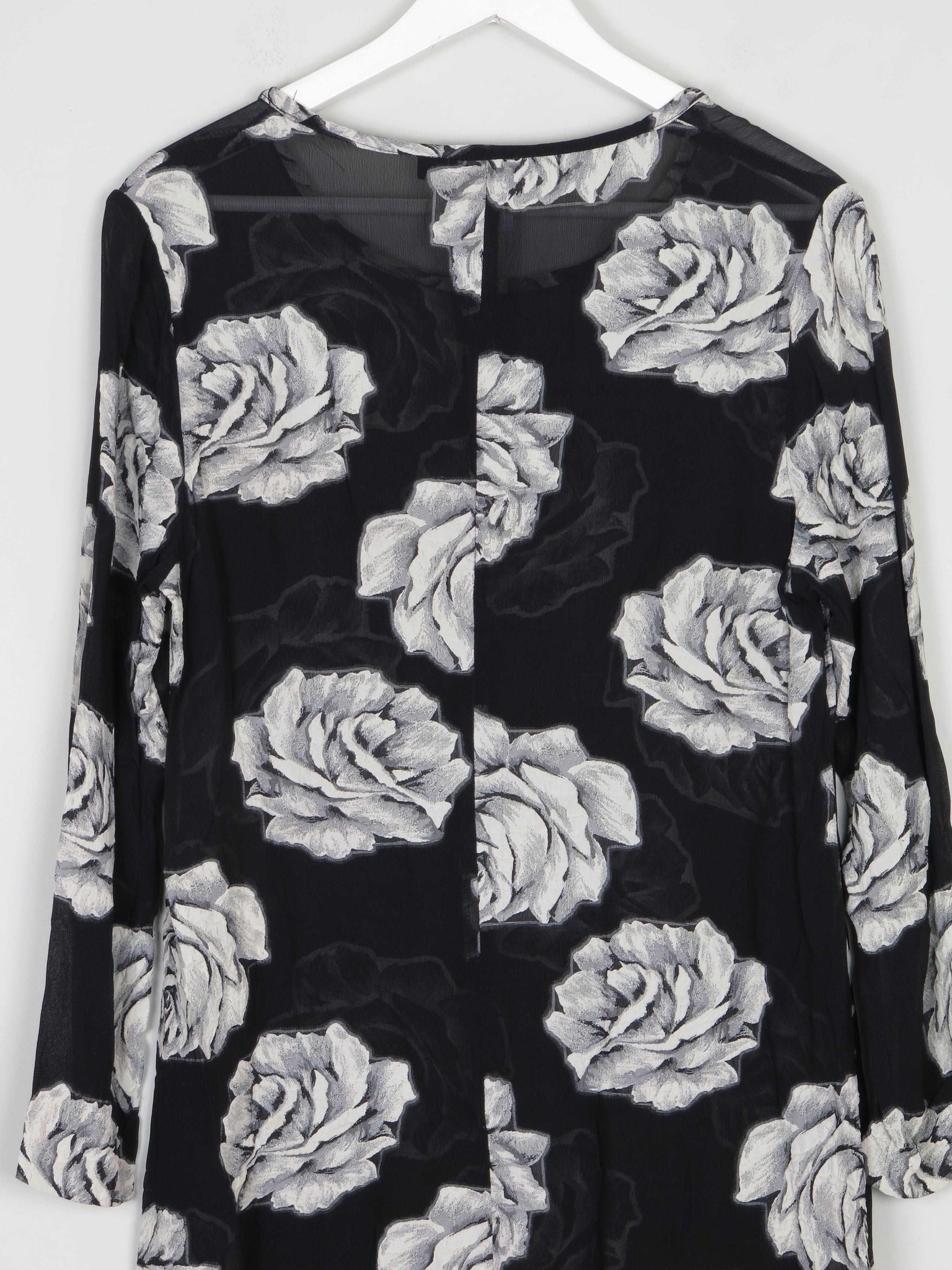 Black Vintage Whistles Dress With Flowers M - The Harlequin