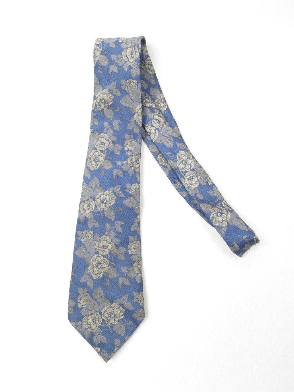 Blue Floral Vintage Tie - The Harlequin