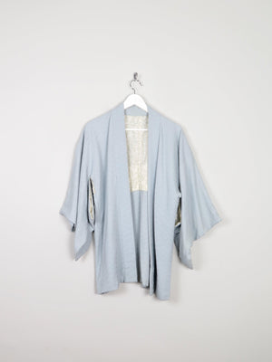 Blue Silk Vintage Kimono S/M - The Harlequin
