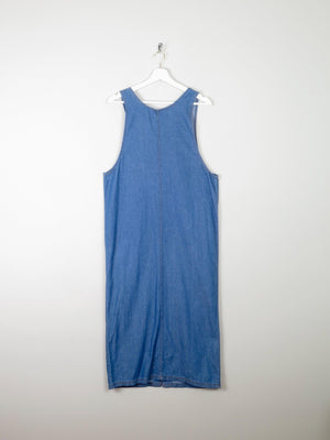Blue Vintage Denim Dungaree Style Dress S/M - The Harlequin