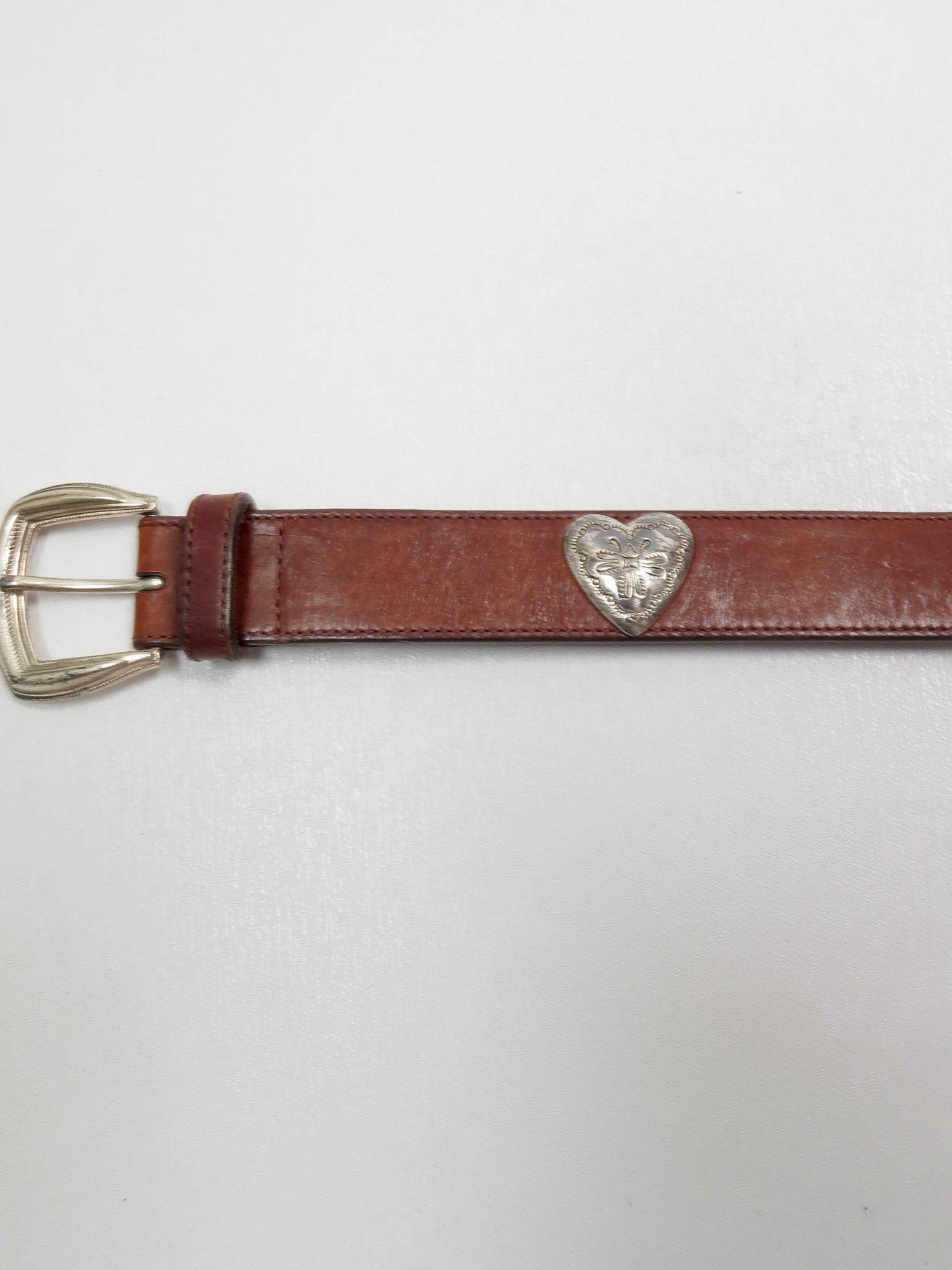 Brown Leather Vintage Belt Waist  XS/S - The Harlequin