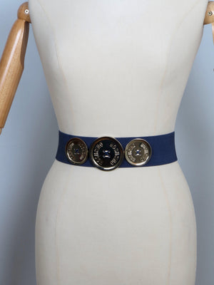 Designer Style Elastic Waspie Belt Available In Three Colours - The Harlequin