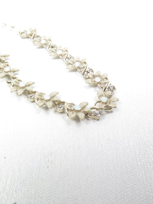 Grey & Silver Paste Vintage Style Necklace - The Harlequin