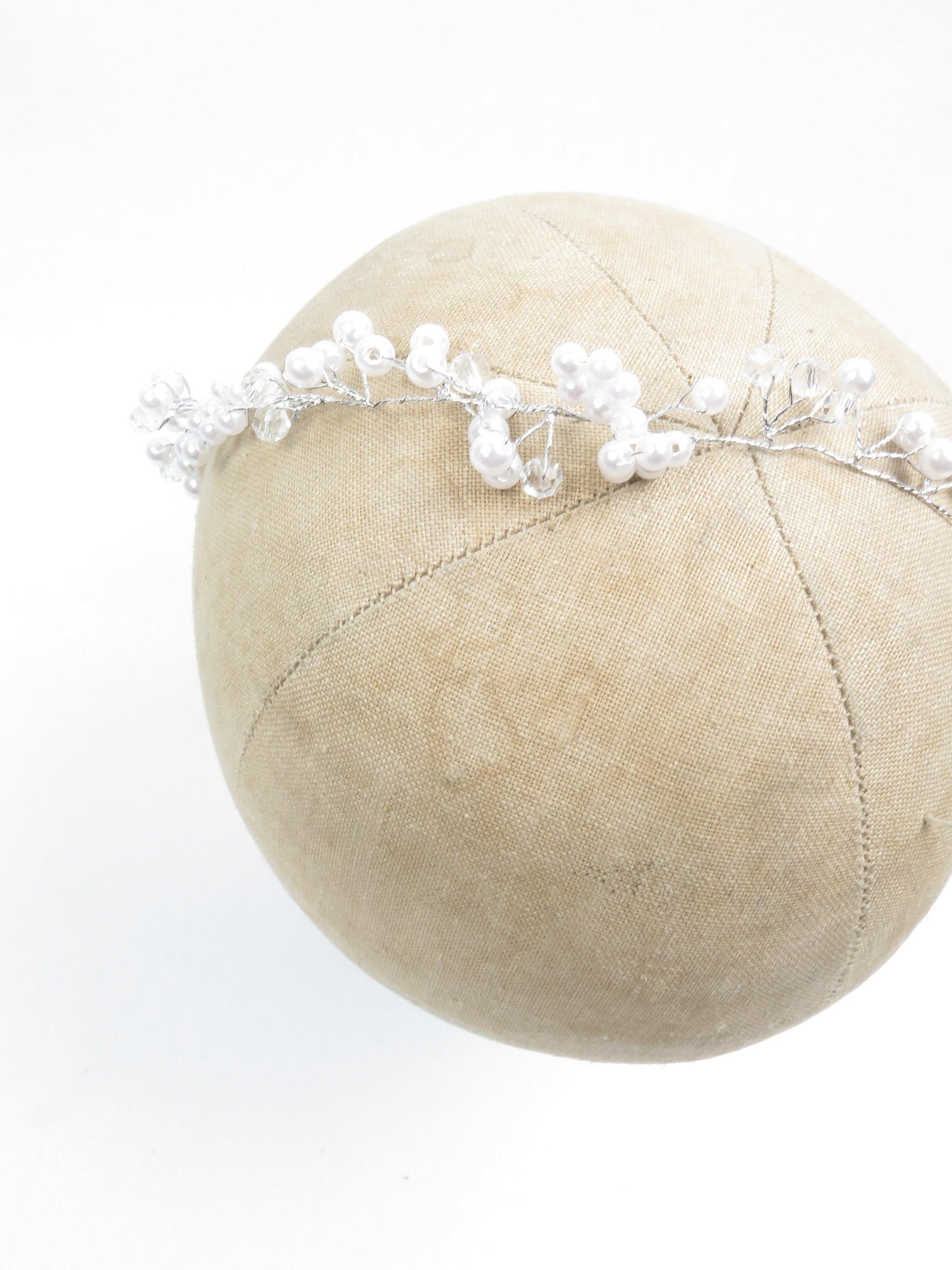 Hair Vine With Pearl Beads Bridal - The Harlequin