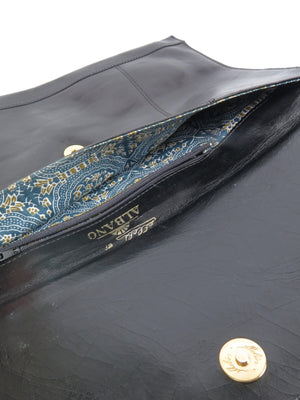 Large Clutch  Envelope Style Vintage Italian Albano  Unused Bag - The Harlequin