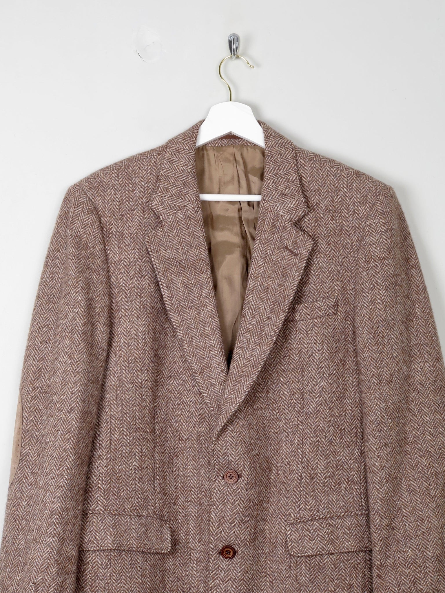 Men's 1970s Vintage Brown Tweed Jacket 38" - The Harlequin