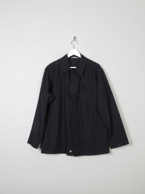 Men’s Black Vintage Army Work Jacket Dead Stock M - The Harlequin