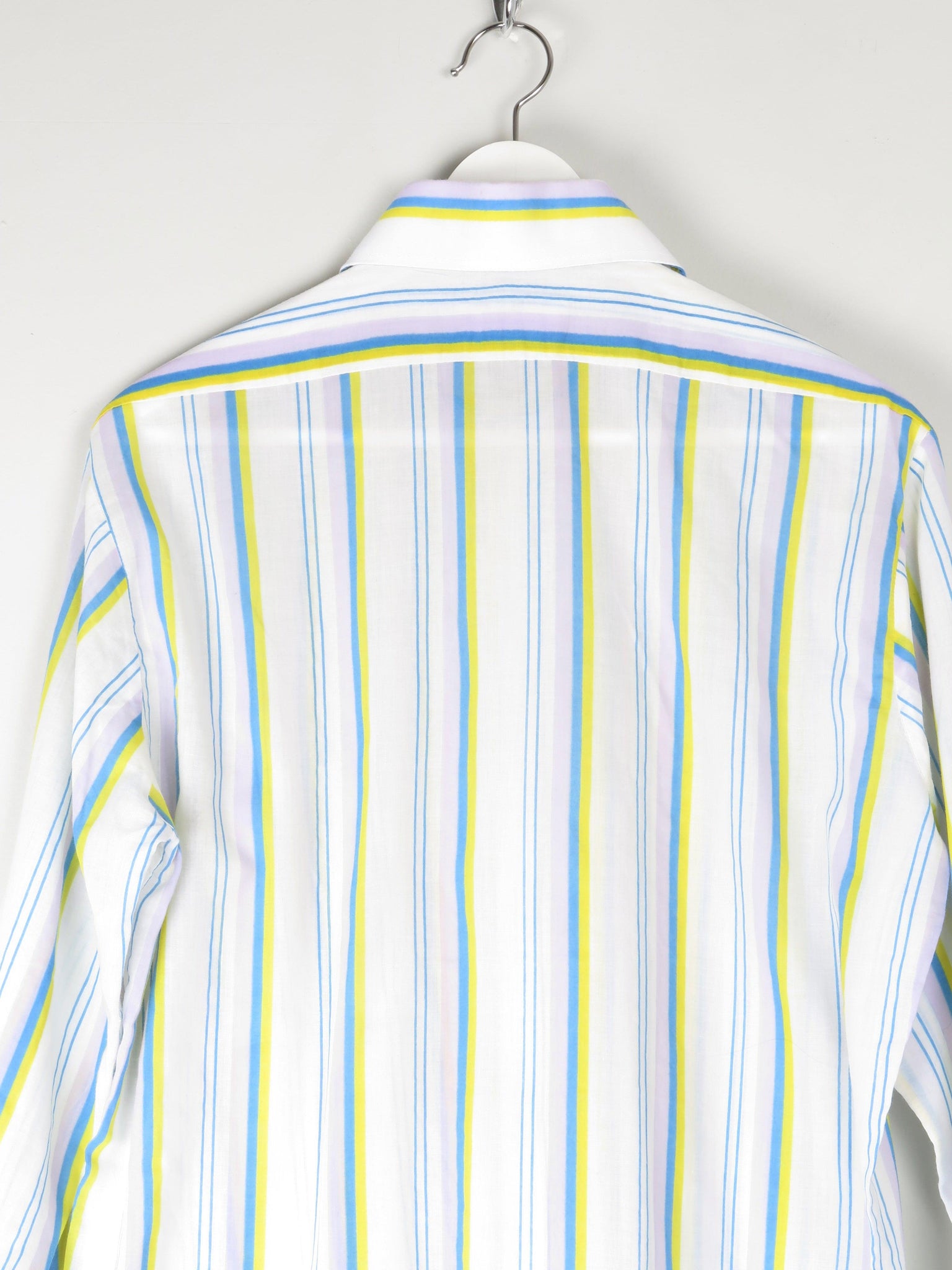 Men’s Bright 1970s Colourful Striped Shirt M - The Harlequin