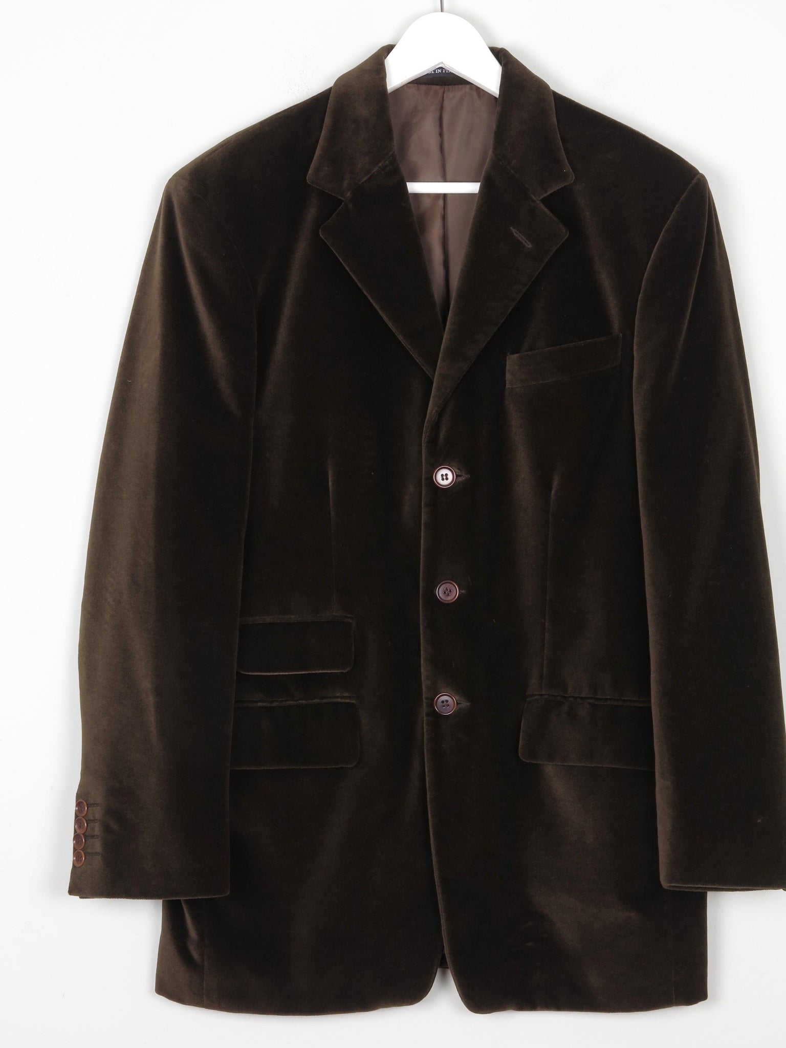 Men's Brown Velvet Jacket 42 - The Harlequin