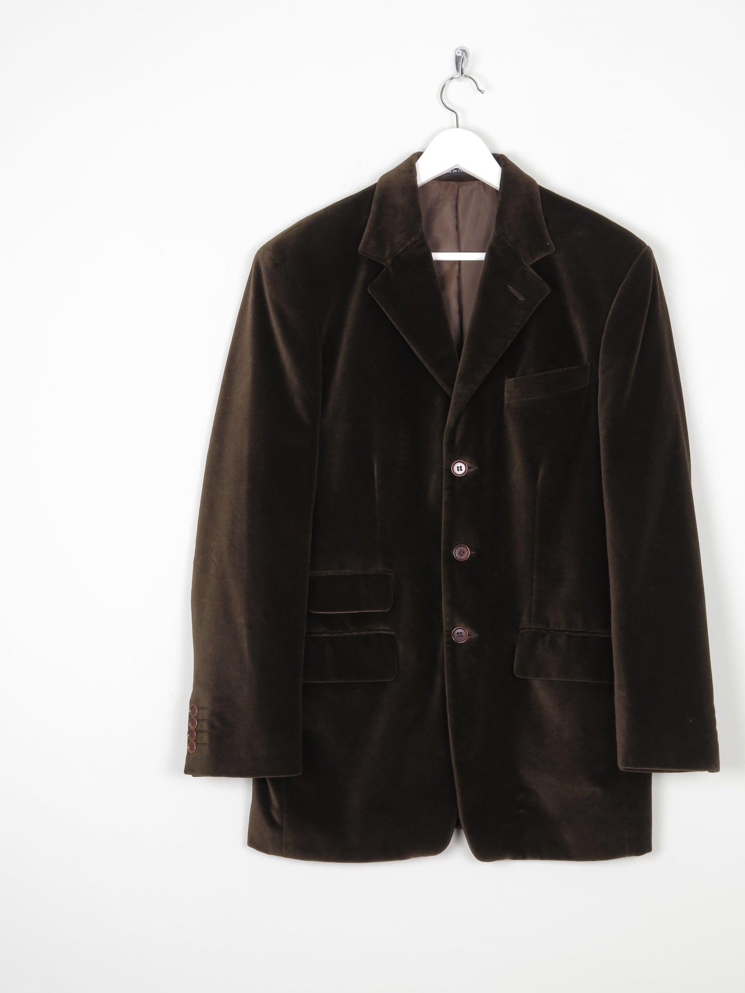 Men's Brown Velvet Jacket 42 - The Harlequin