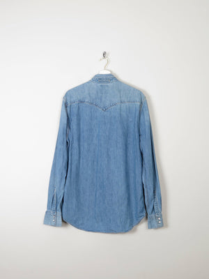 Men's Classic Levi’s Blue Denim Shirt L - The Harlequin