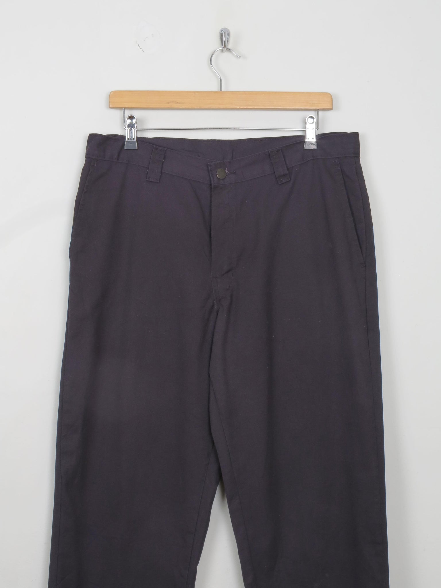 Men's Dickies Black Trousers 34 W/32 L - The Harlequin