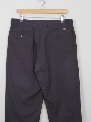 Men's Dickies Black Trousers 34 W/32 L - The Harlequin