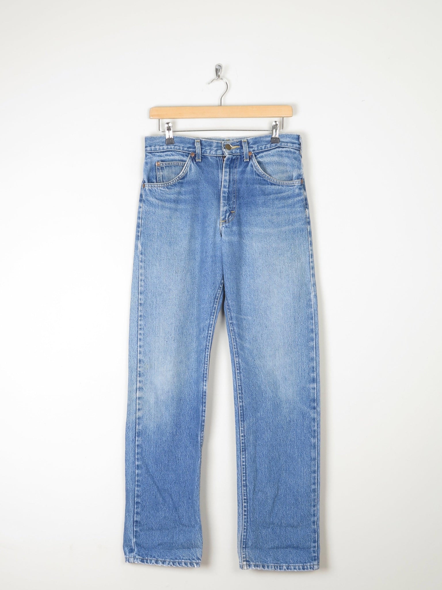 Men's Fit Vintage Lee Blue Denim Jeans Relaxed Fit Jeans 31"/34L - The Harlequin