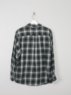 Men's Flannel Shirt Green M - The Harlequin