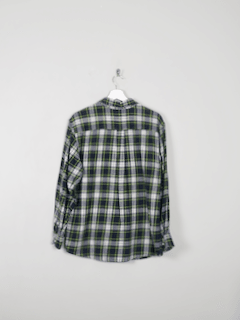Men's Flannel Shirt Green M - The Harlequin