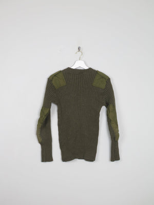 Men's Green Army Jumper XS - The Harlequin