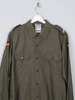 Men's Green Army Shirt L/XL - The Harlequin