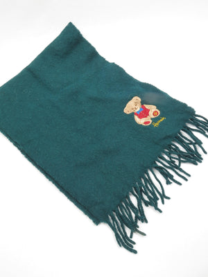 Men's Green Wool Harrods Scarf - The Harlequin