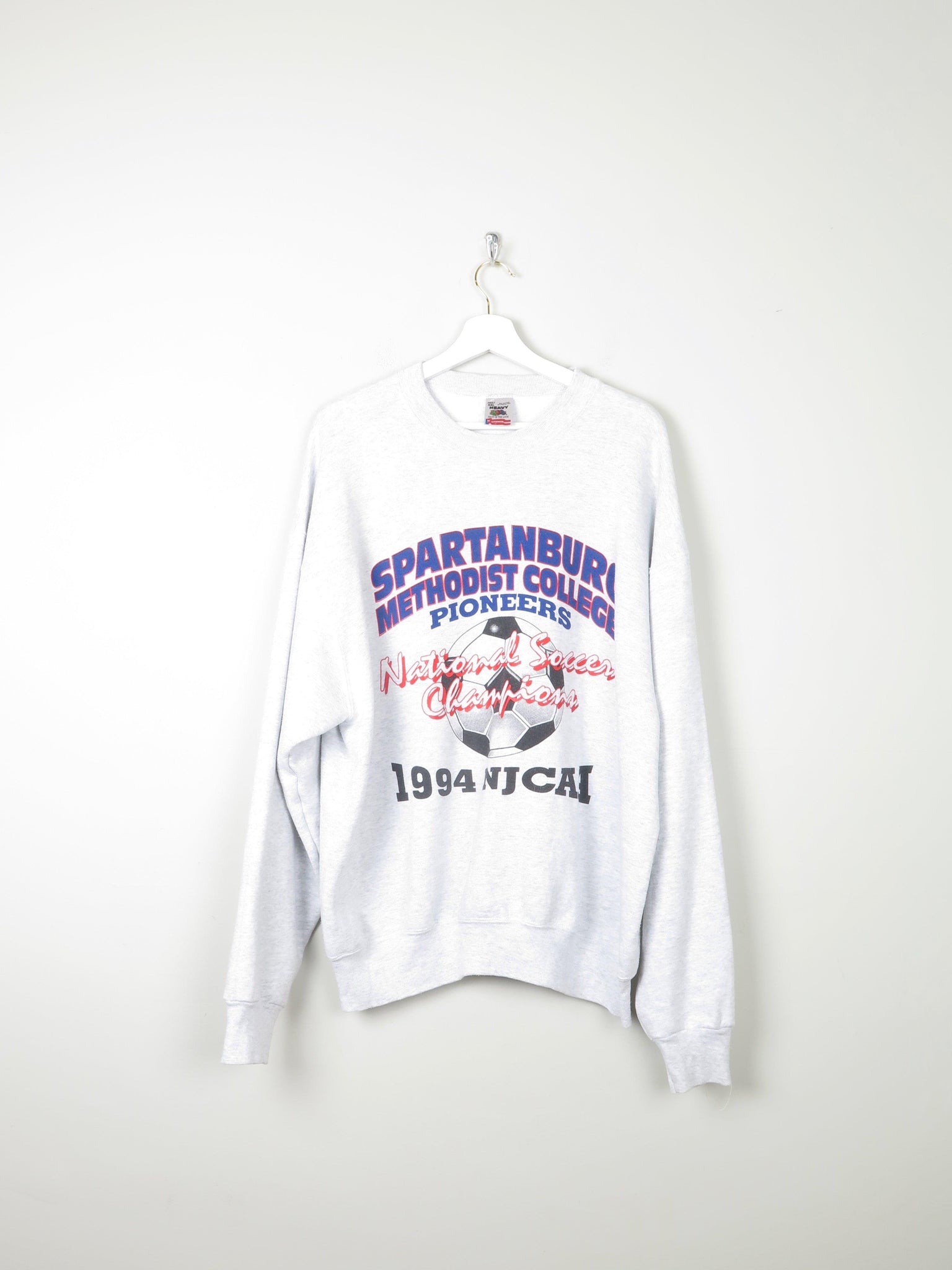 Men's Grey Spartagurg Vintage Sweatshirt XXL - The Harlequin