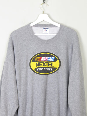 Men's Grey Vintage Nascar Sweatshirt L/XL - The Harlequin