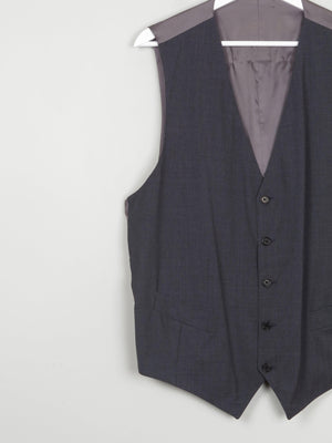 Men's Grey Wool Waistcoat 44" - The Harlequin