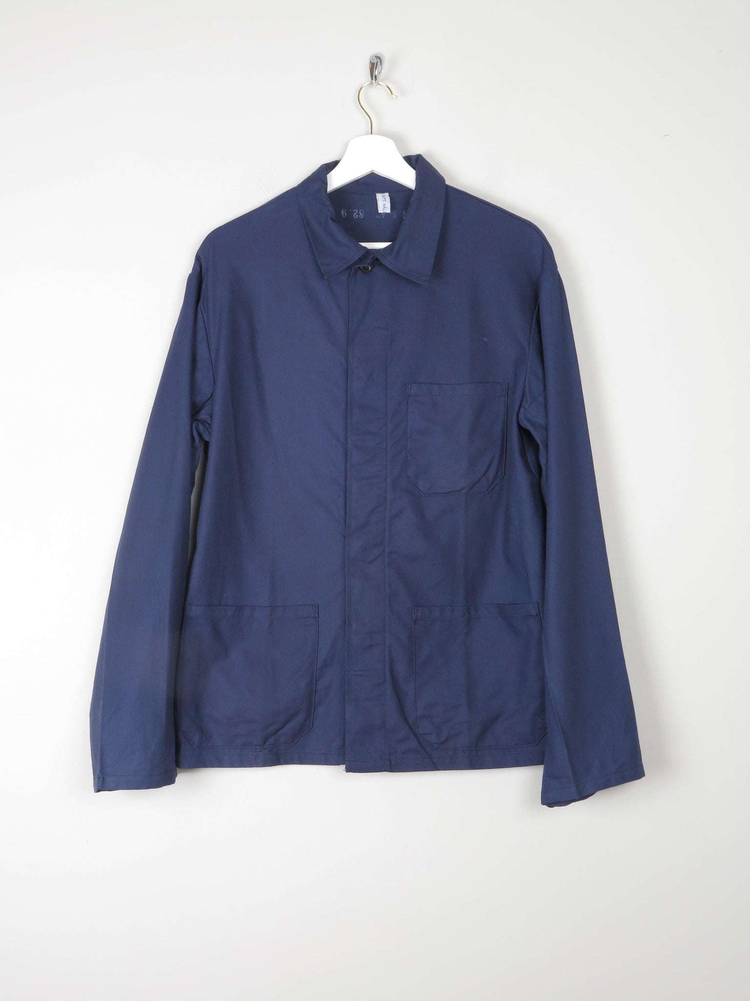 Men's Indigo Blue Vintage Work Jacket S - The Harlequin