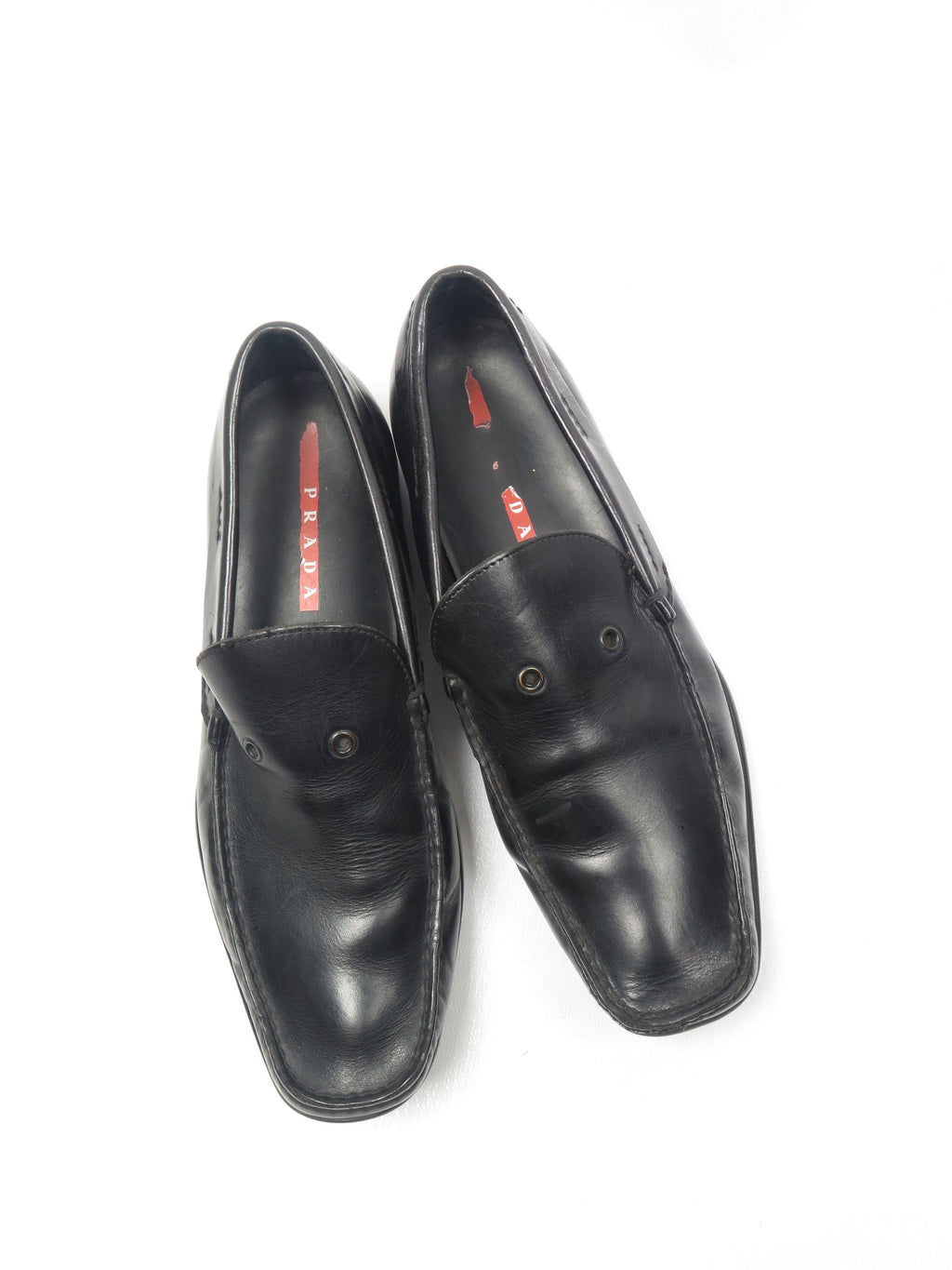 Men’s Leather Prada Loafers 9 UK 42 Eu - The Harlequin