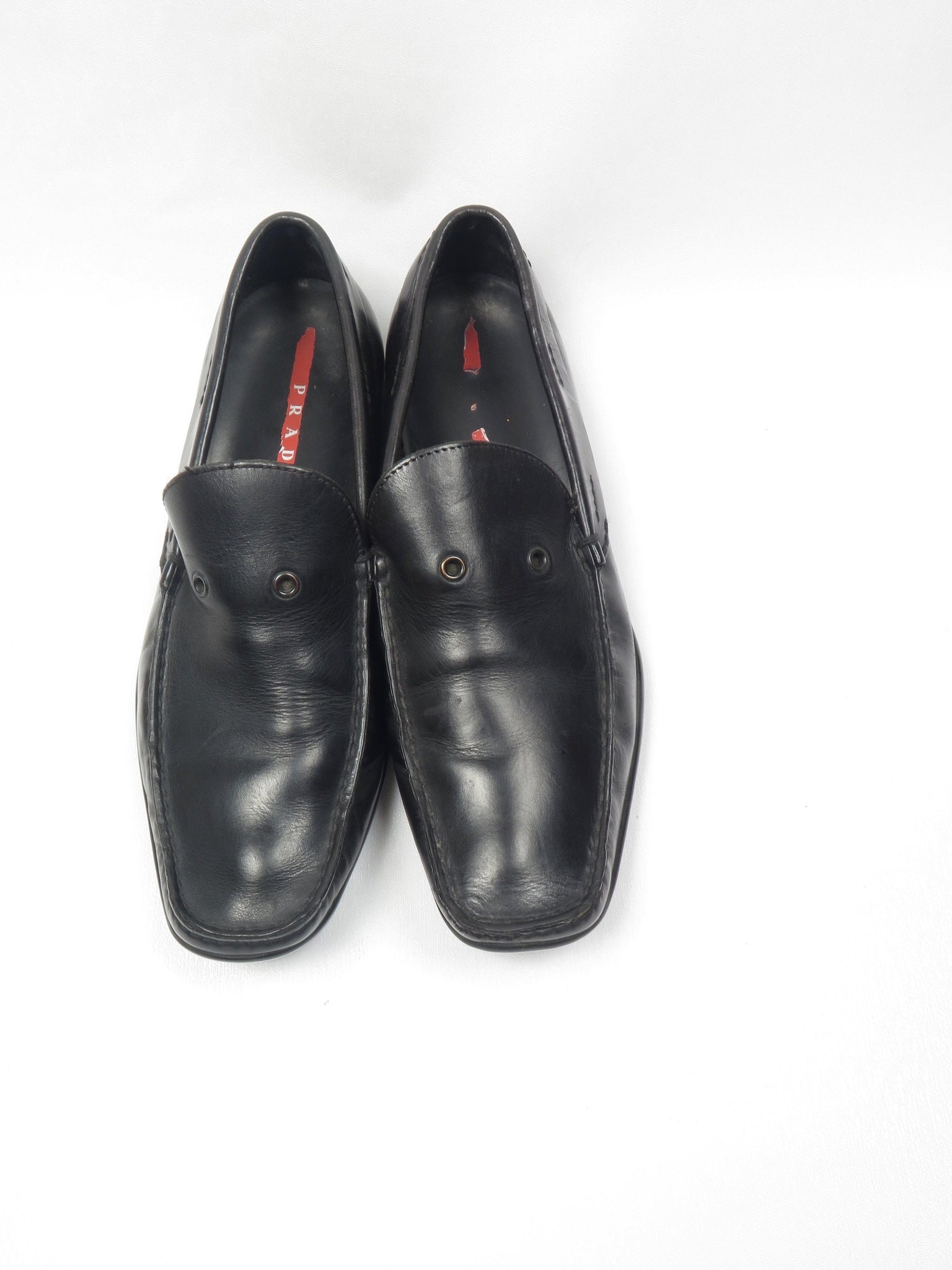 Men’s Leather Prada Loafers 9 UK 42 Eu - The Harlequin
