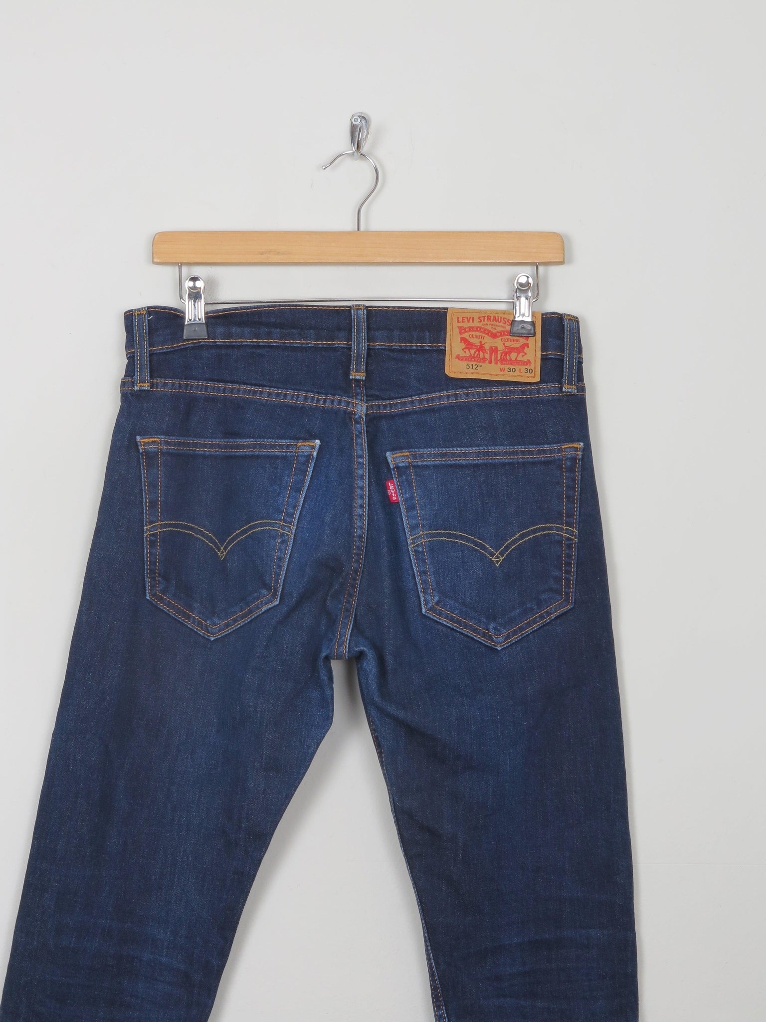 Men's Levi's Blue Stretch Jeans 30/30 512 - The Harlequin