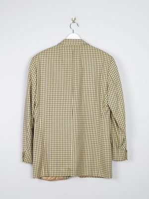 Men’s Louis Copeland Mustard  Check Fine Wool Jacket 42” - The Harlequin