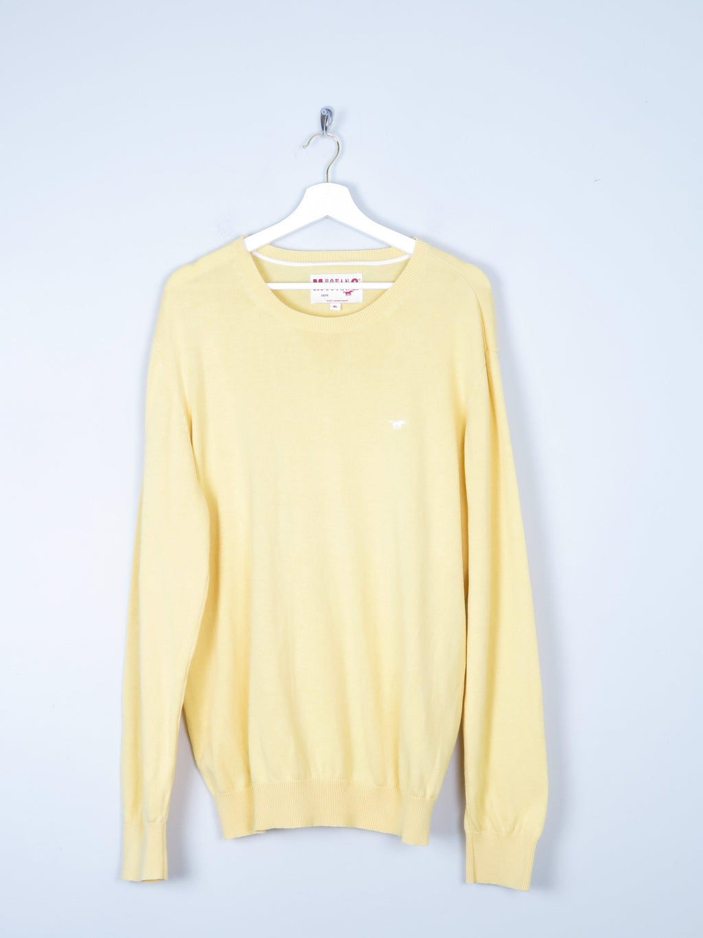 Men's Mustang Yellow Cotton Jumper XL - The Harlequin