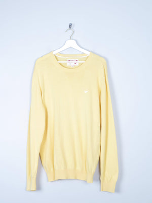 Men's Mustang Yellow Cotton Jumper XL - The Harlequin