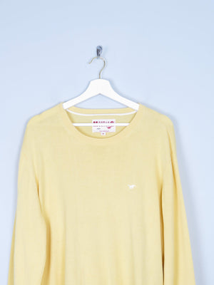 Men's Mustang Yellow Cotton Jumper XL - The Harlequin