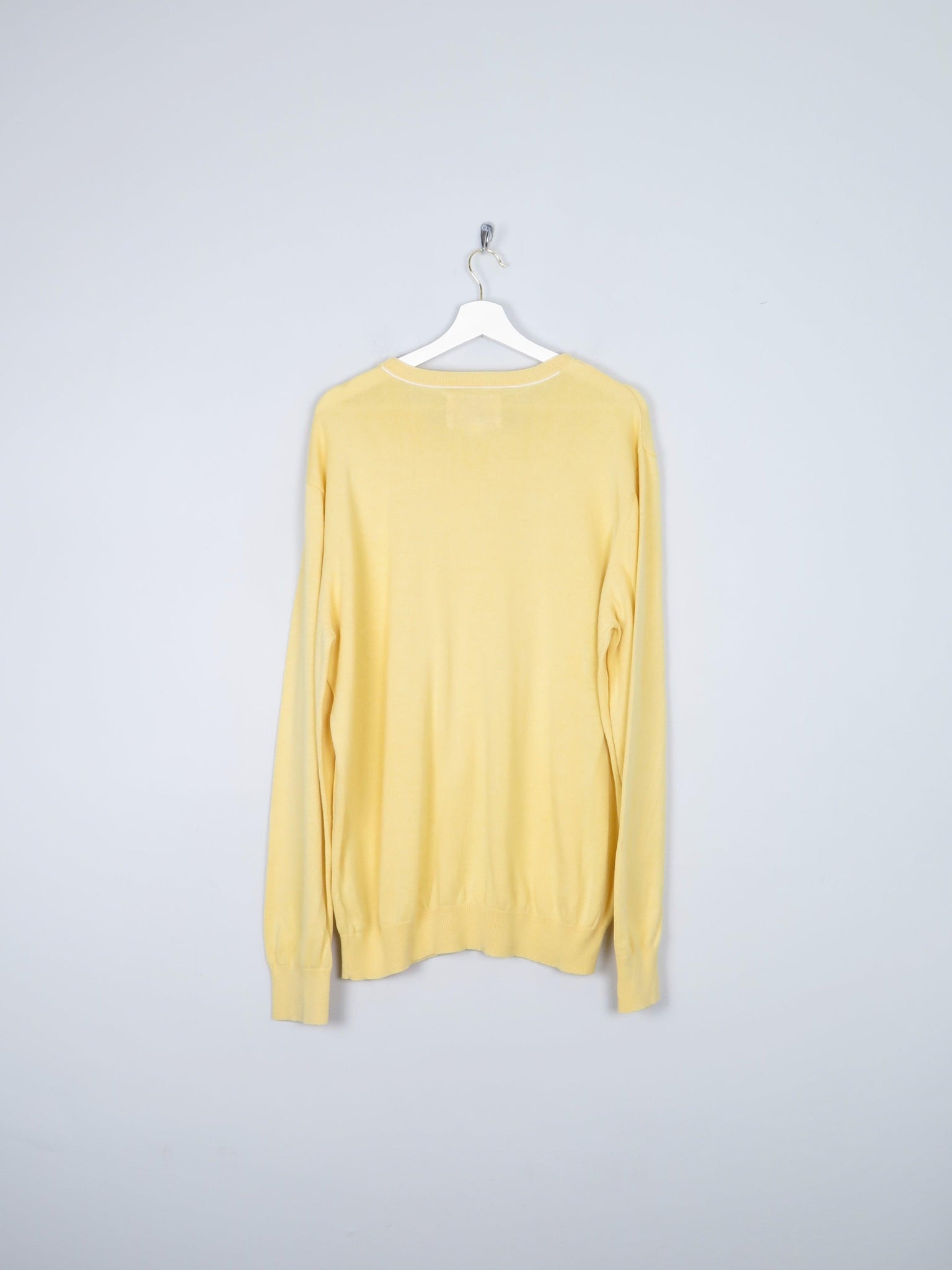 Men's Mustang Yellow Cotton Jumper XL - The Harlequin