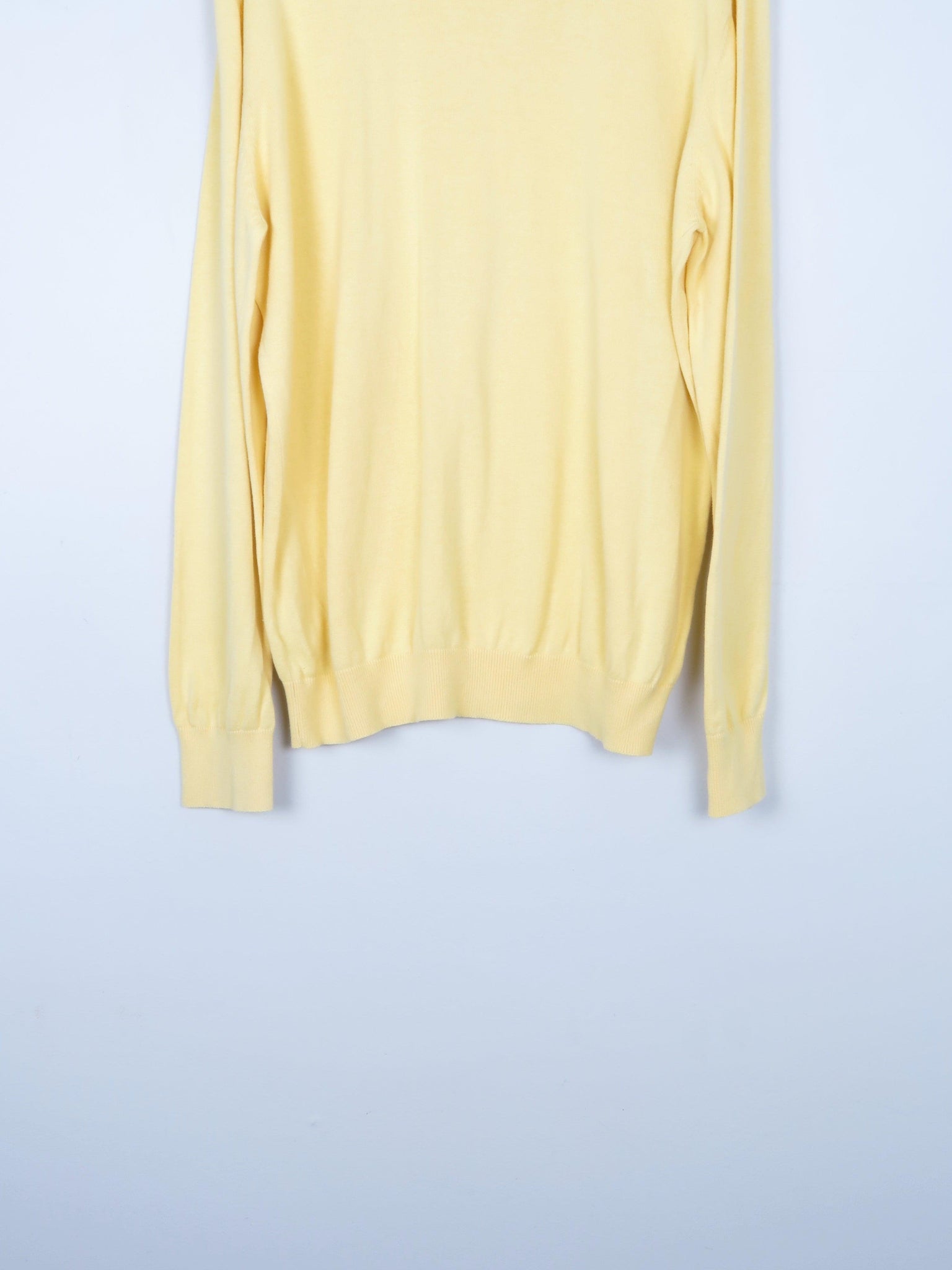 Men's Mustang Yellow Cotton Jumper XL - The Harlequin