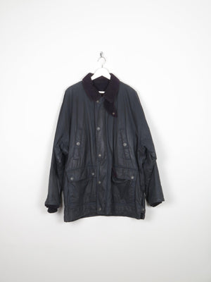 Men’s Navy Vintage Wax Jacket L/XL - The Harlequin