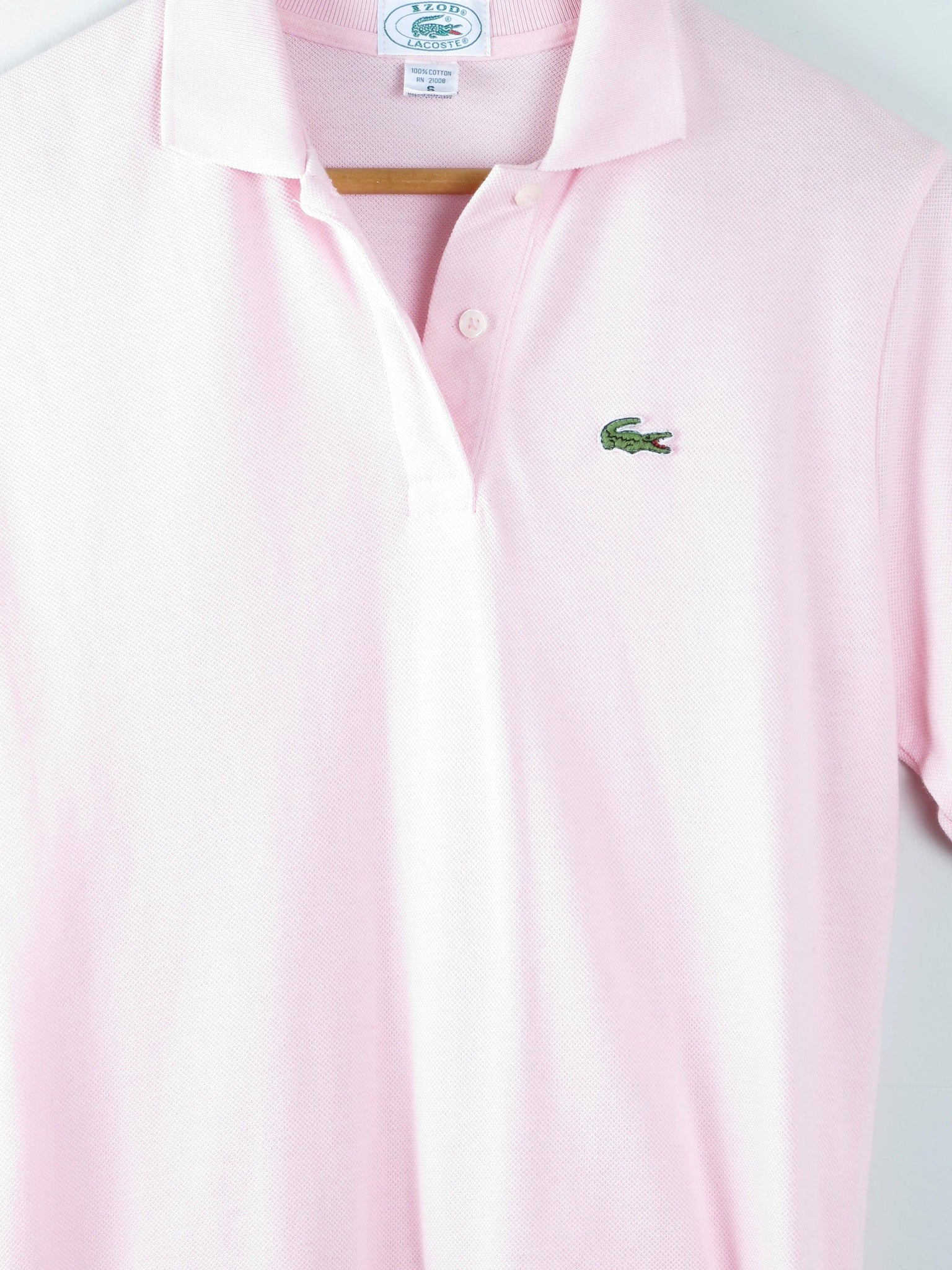 Men's Pink Izod Vintage Lacoste Polo Top S - The Harlequin