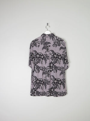 Men's Printed Hawaiian Vintage Style Shirt M - The Harlequin