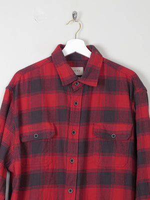 Men's Red Check Flannel Jach's  Shirt XL - The Harlequin