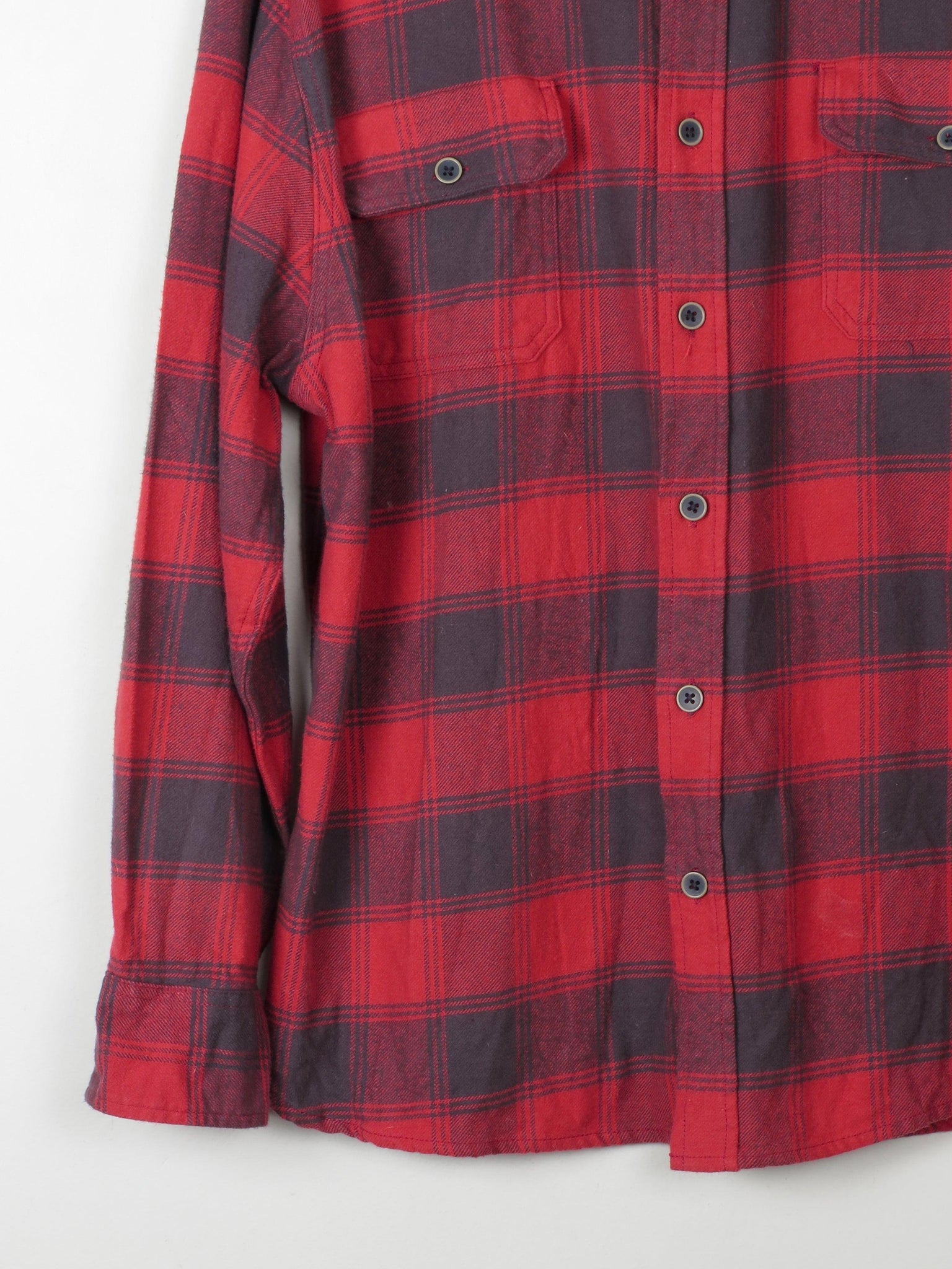 Men's Red Check Flannel Jach's  Shirt XL - The Harlequin