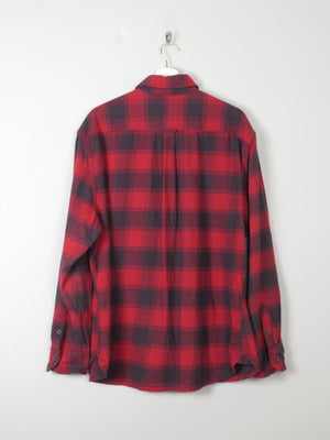 Men's Red Check Flannel Jach's  Shirt XL - The Harlequin