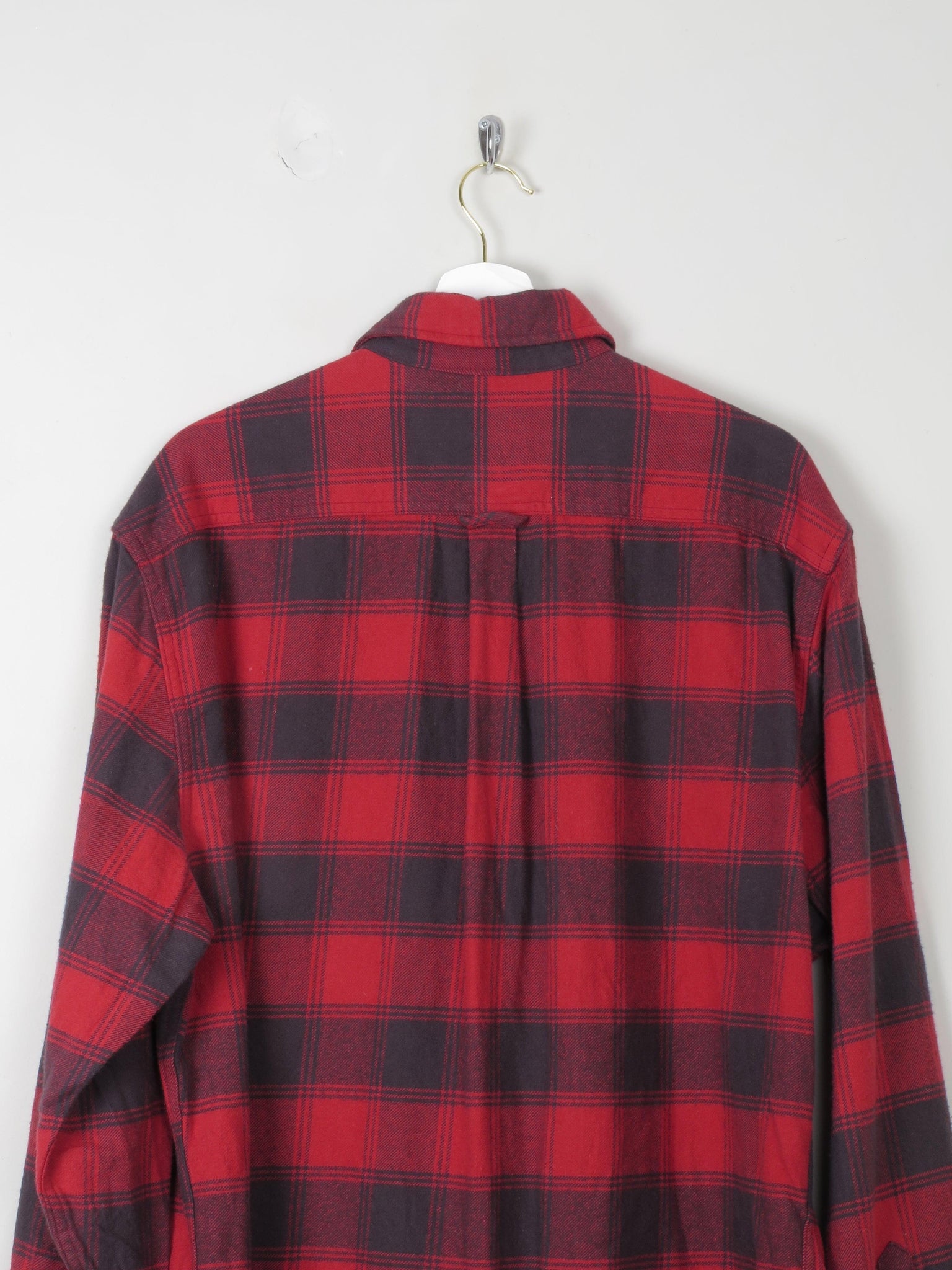 Men's Red Check Flannel Jach's  Shirt XL - The Harlequin