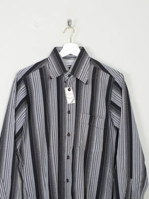 Men's Unworn Vintage Shirt 1970s Striped Rocola 15"/38 - The Harlequin