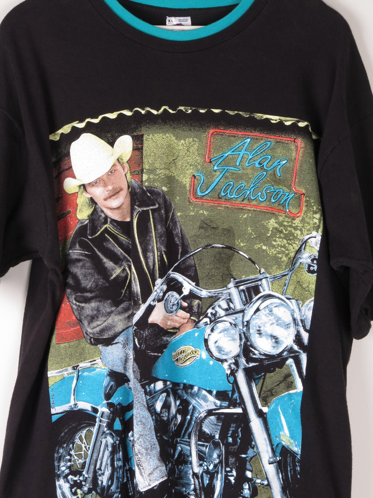 Men's Vintage Alan Jackson T-shirt XL - The Harlequin