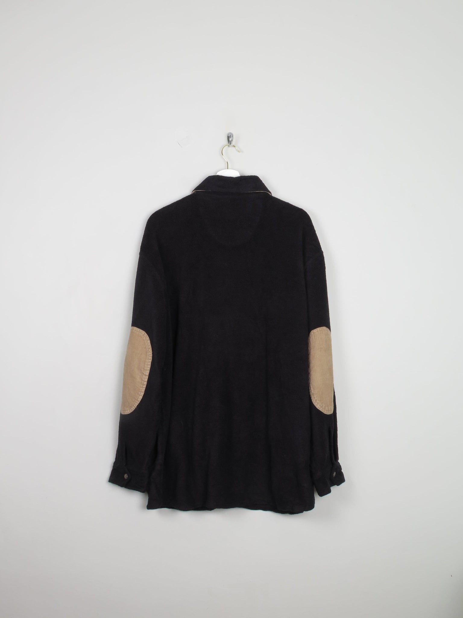Men's Black Perry Ellis Vintage Fleece Shirt XL - The Harlequin