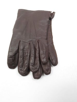 Men’s Vintage Brown Leather Gloves *8 3/4* - The Harlequin